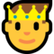 Prince emoji on Microsoft